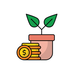 Passive Income vector icon