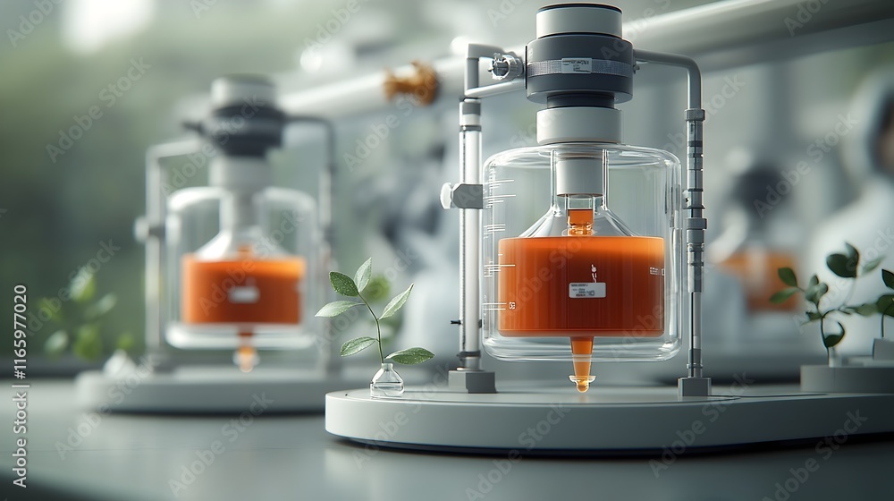 Poster cutting edge pheromone testing laboratory exploring scents to captivate and mesmerize with intricate