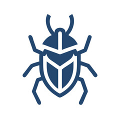 Design an armored beetle mascot logo.