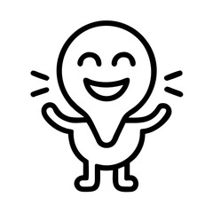Create a glowing neon mascot logo.