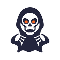 Design a spooky skeleton mascot logo.