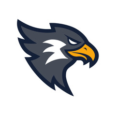 Design a fearless hawk mascot logo.