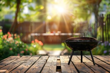 Table Top And Blur Nature of the Background