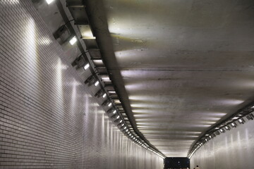 Underground tunnel.