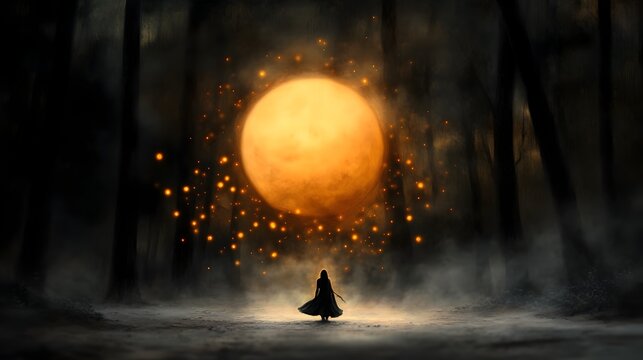Radiant pheromone aura exuding an enchanting allure captivating and mysterious gaze captivating gestures
