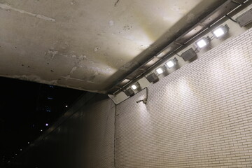 Underground tunnel.