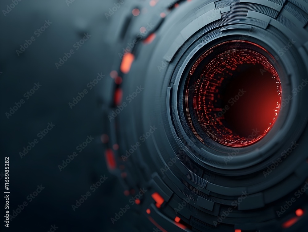 Poster mesmerizing digital space with abstract geometric patterns dynamic data structures and pulsing energ