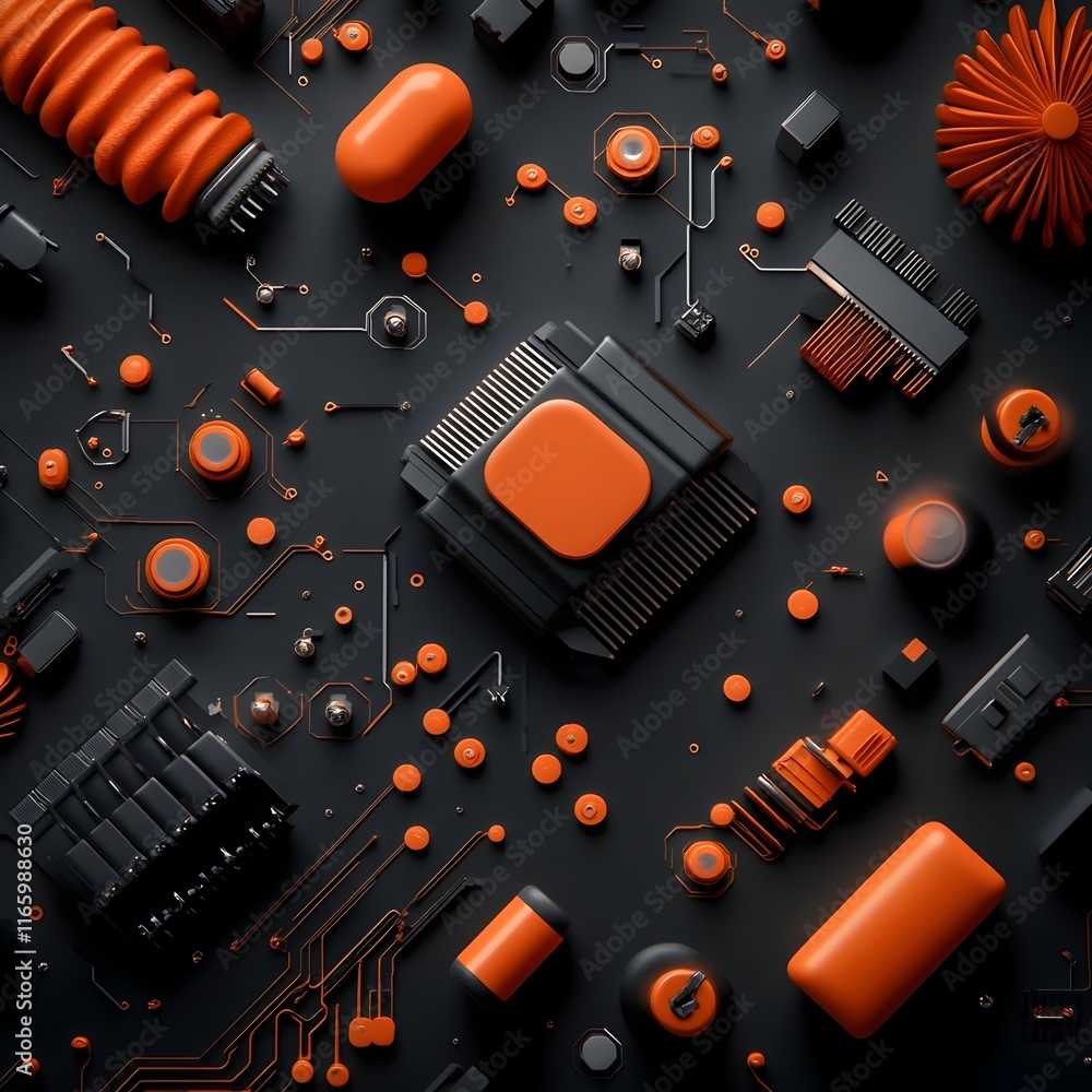 Poster streamlined digital landscape featuring sophisticated neural architectures autonomous frameworks and