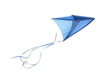 Obraz premium Hovering Blue Kite in a Clear Sky