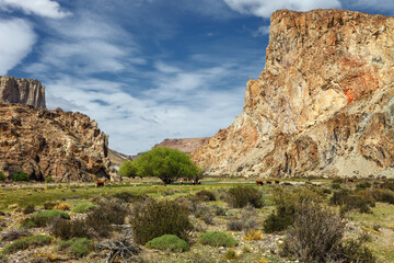 Canyon of the river paintings, Patagonia, Argentina