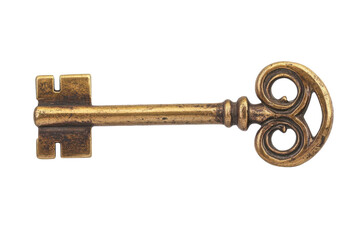 Antique Bronze Key with Unique Shape