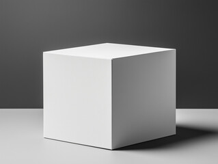 Naklejka premium A 3D lightbox creates a gray studio backdrop for stock photo shoots