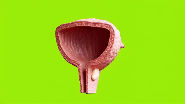 3D Human Anatomy, Bladder in Rotation, Concept