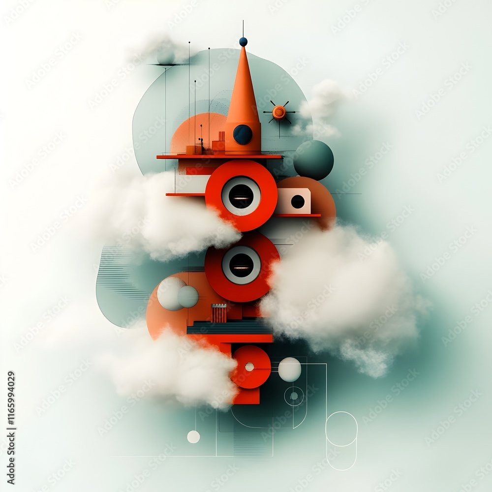 Poster delve into a visionary digital realm where complex algorithmic structures converge giving rise to in