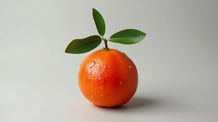 Orange on a green background