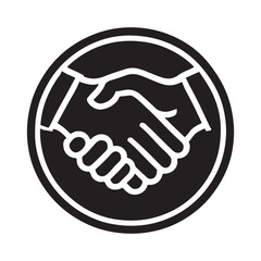 Handshake Agreement Silhouette Partnership Illustration