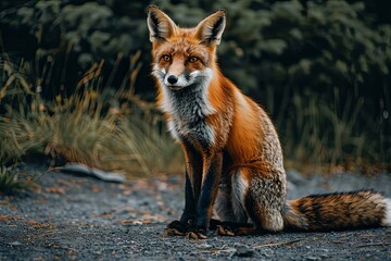 Obraz premium Unique wild animals depicted on a gray background, ideal for creative artwork ideas.