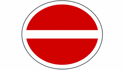 Obraz premium Do Not Enter Sign - Red Circle with White Horizontal Bar