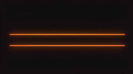 A simple linear neon orange light matching color with the backplate, use as background or graphic resource
