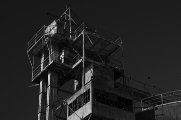 ruins of old factories in the Ravenna dock area