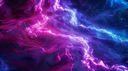 Nebula cloudscape wallpaper featuring vibrant pink and blue colors, creating a mesmerizing cosmic scene