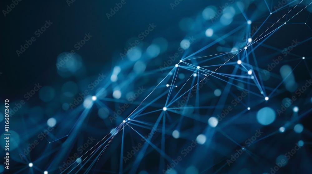 Poster plexus network evolving within a digital landscape, creating a captivating futuristic wallpaper fill