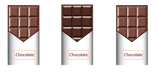 Chocolate Day, World Chocolate Day, Social Media Banner, varied chocolate. Milk chocolate pieces, Dark Chocolate, Isolated On a White Transparent Background, Chocolate, advert, Cadbury, happy. bars.