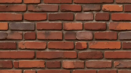 "Brick pattern with rustic tones of red and brown."

