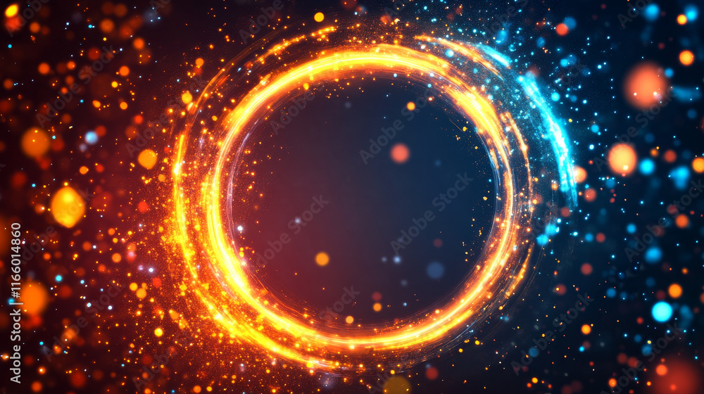 Poster set of circular and square fire frames isolated on transparent background. vector illustration of ye