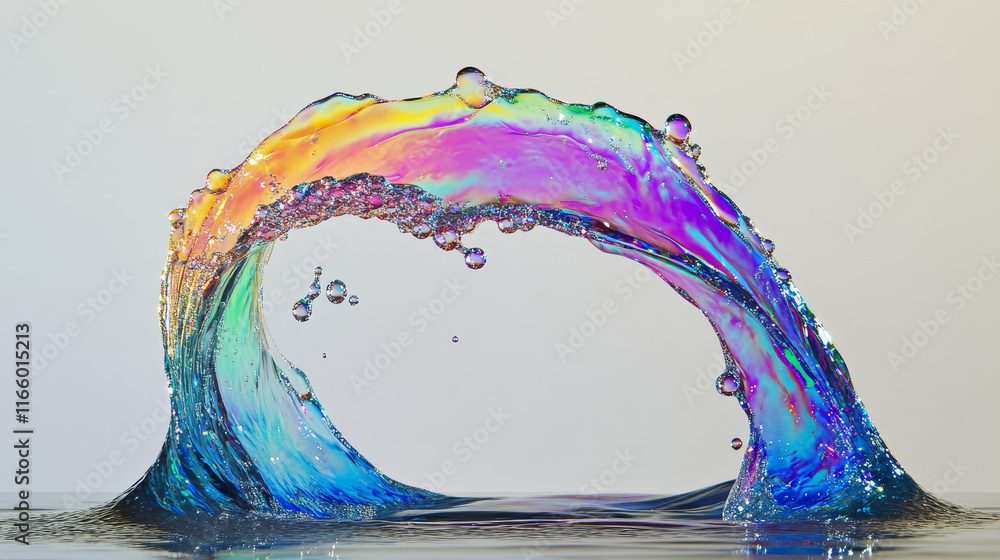Poster iridescent soap bubble burst and disappear sequence steps for animation. sprite sheet for flying rai