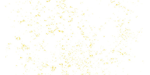 Abstract doted and confetti golden glitter and dust particles splatter on transparent background. Dust golden grunge background. Vector illustration.