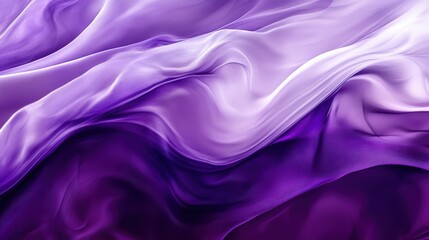 Obraz premium Abstract fluid waves, ethereal purple and white gradients, smoky textures, flowing energy, cosmic nebula, silk-like ripples, dream-like atmosphere, soft focus, mystical aura, violet hues, wispy curves