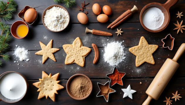 Ingredients for Holiday Sugar Cookies