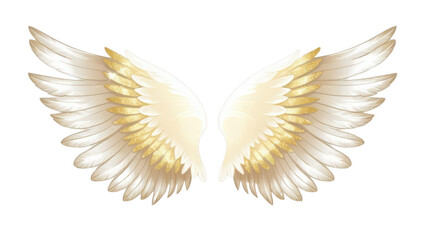 Majestic angel wings design digital artwork ethereal environment conceptual art