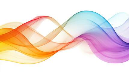 Naklejka premium Abstract vector background with smooth transparent waves, strip