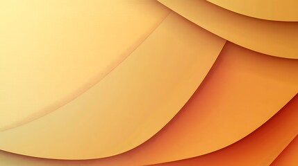 Abstract Orange and Yellow Gradient Curves Design
