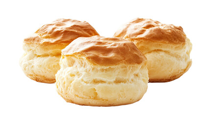 Cream Puff isolated on white transparent background