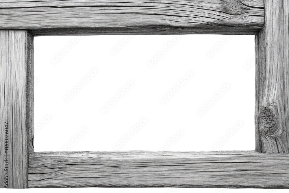 Poster a classic wooden frame with a simple design