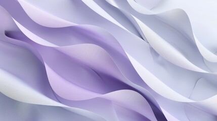 Obraz premium Smooth, undulating lines in shades of purple and white create a dynamic and elegant abstract composition, perfect for a modern wallpaper design