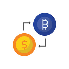 Obraz premium Exchange vector icon