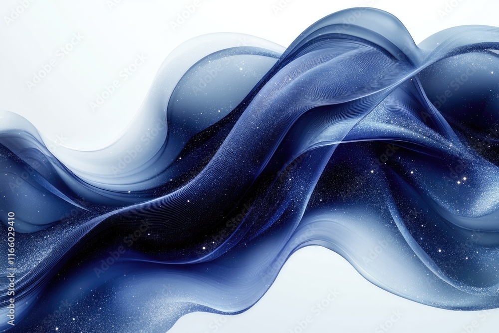 Poster abstract background featuring wavy patterns and stars, perfect for various designs and illustrations