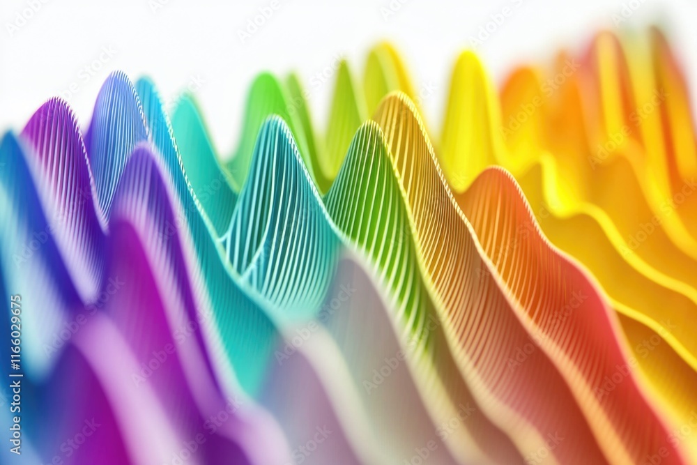 Poster various colored toothbrushes in a close-up view