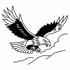 eagle with wings
