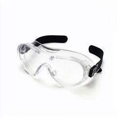 Safety goggles on isolated white background generated.AI