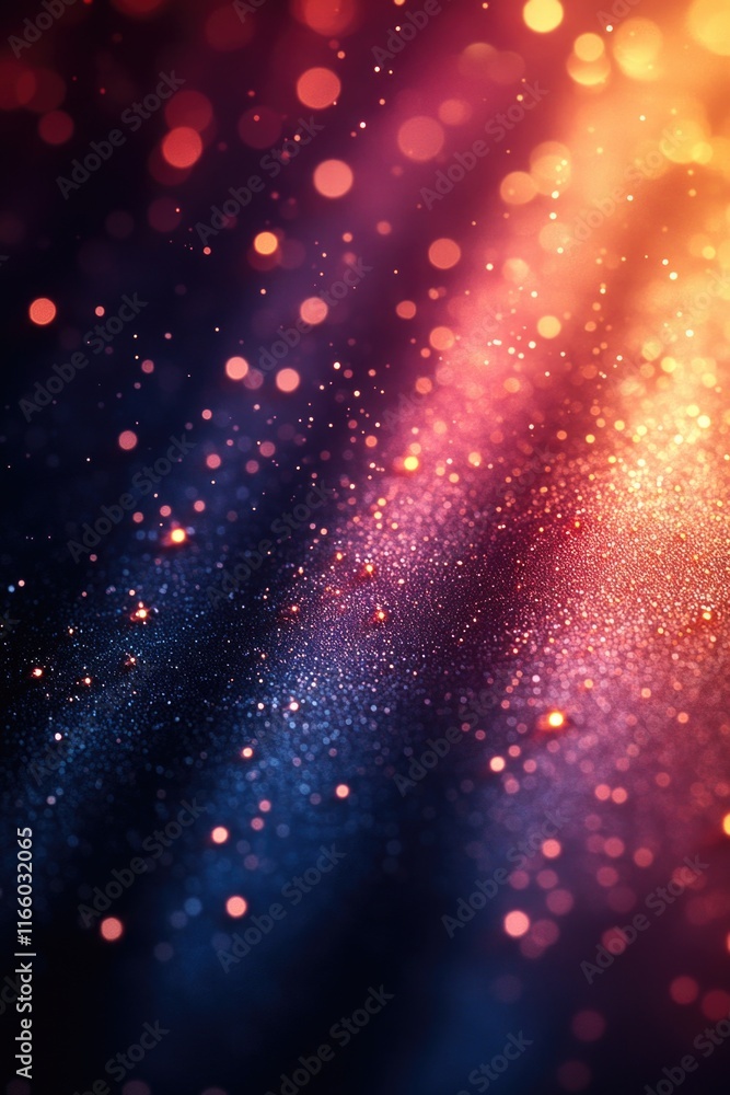 Poster close-up of a blurry background with lights, suitable for use in conceptual or abstract designs