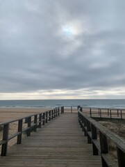 Fototapeta premium wooden pier in the sea
