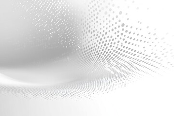 Abstract design with white dots on a clean background