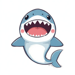 Fototapeta premium cartoon shark