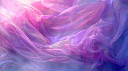 Obraz premium Smooth elegant pink and purple cloth texture forming abstract waves, perfect as a wallpaper or background