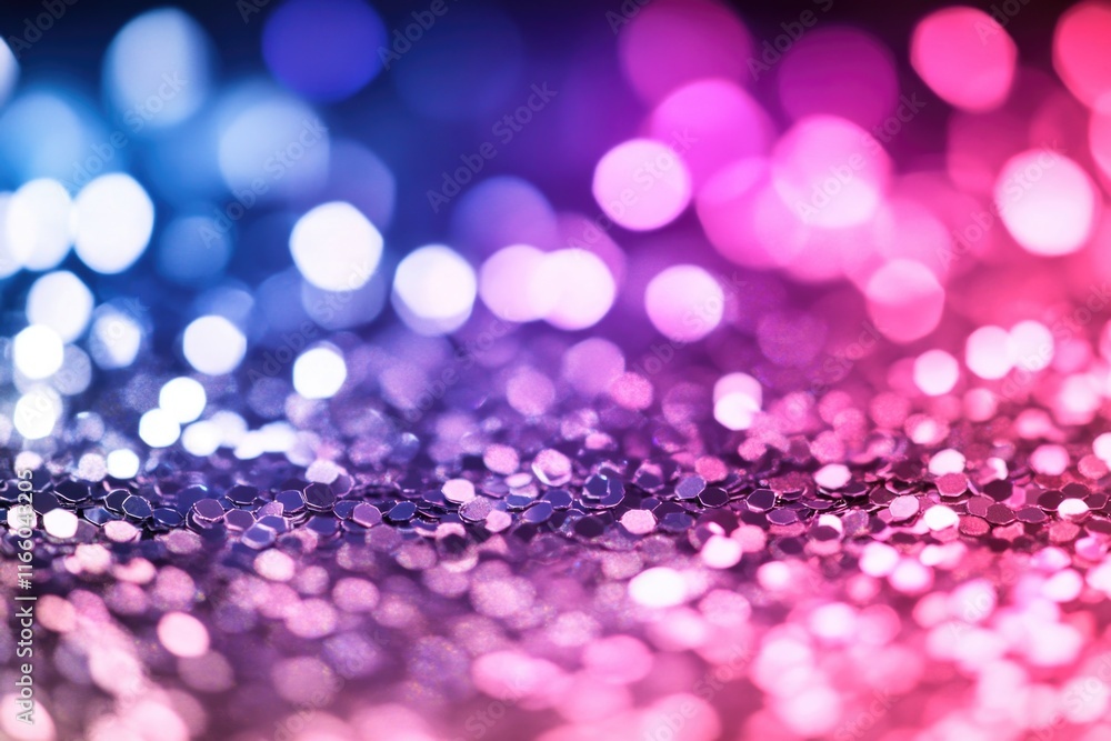 Poster A close-up shot of a shiny surface with lights in the background, ideal for use in promotional materials or product displays